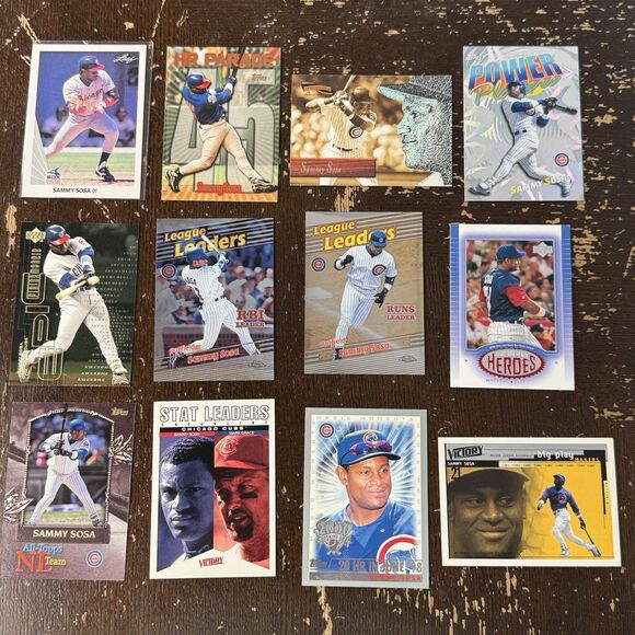 Other - Sammy Sosa 12 Card Lot NM MLB Baseball w Rookie RC Topps HR Parade Power Players